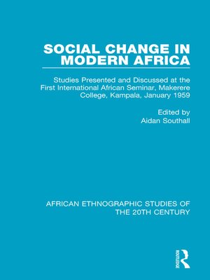 cover image of Social Change in Modern Africa